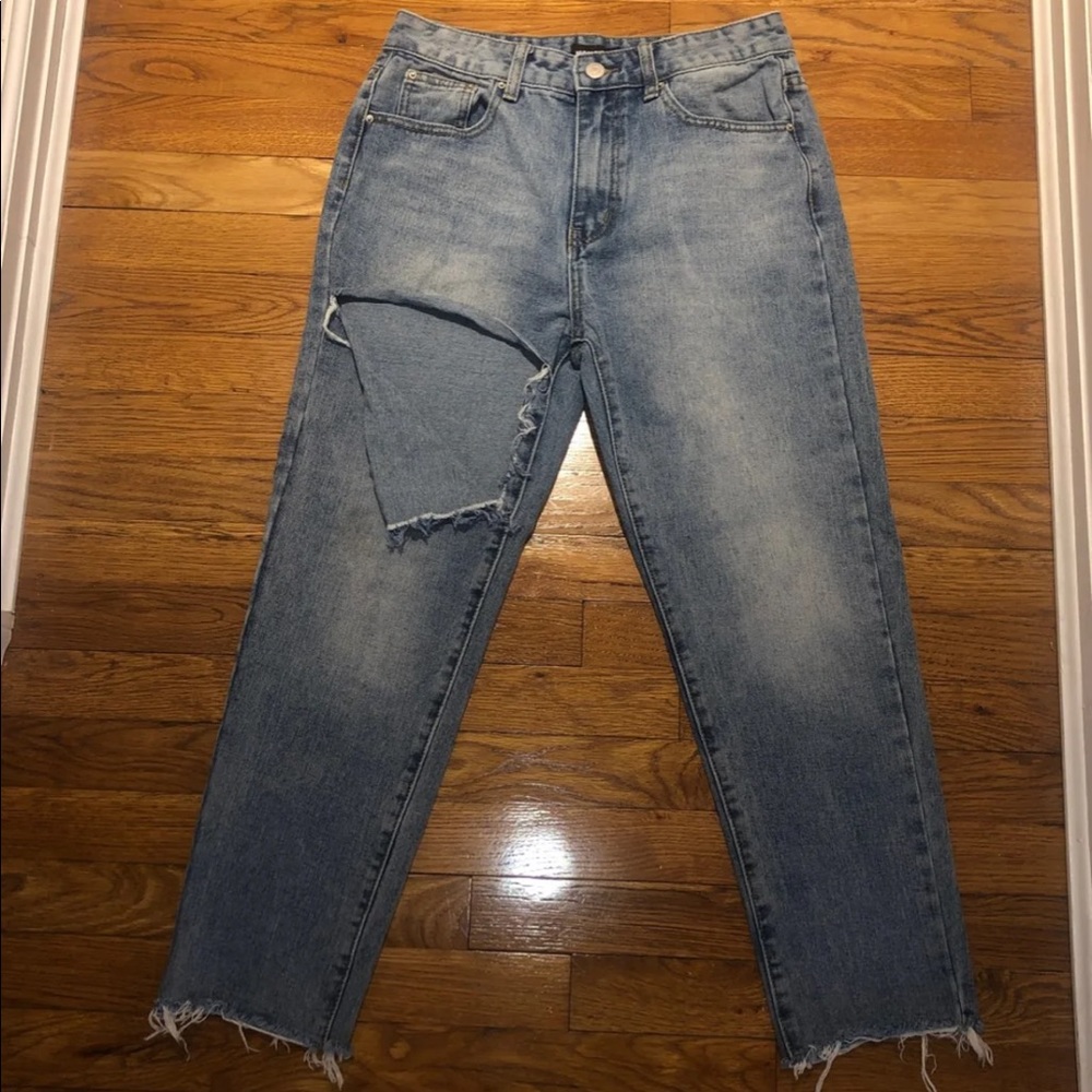 Nastygal High Rise Cutout Jeans - Size 6
